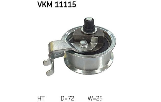 Tensioner Pulley, timing belt VKM 11115 SKF