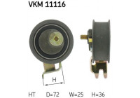 Tensioner Pulley, timing belt VKM 11116 SKF