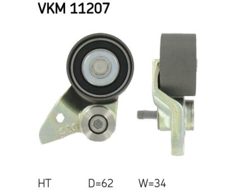 Tensioner Pulley, timing belt VKM 11207 SKF