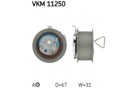 Tensioner Pulley, timing belt VKM 11250 SKF