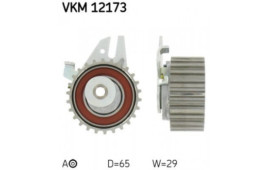 Tensioner Pulley, timing belt VKM 12173 SKF