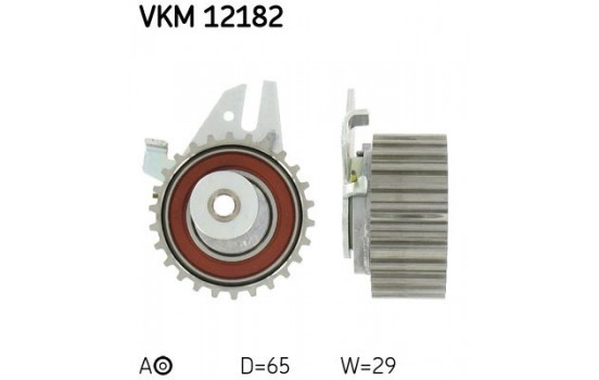 Tensioner Pulley, timing belt VKM 12182 SKF