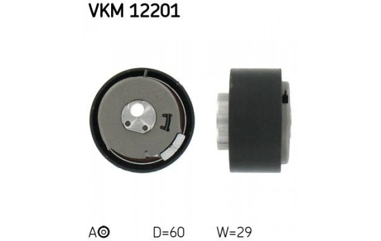 Tensioner Pulley, timing belt VKM 12201 SKF
