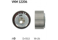 Tensioner Pulley, timing belt VKM 12206 SKF