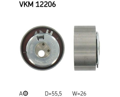 Tensioner Pulley, timing belt VKM 12206 SKF