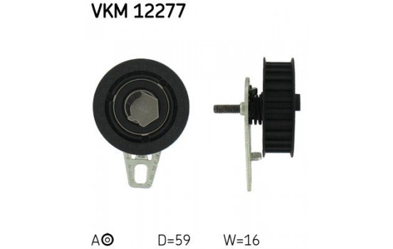 Tensioner Pulley, timing belt VKM 12277 SKF