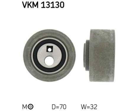 Tensioner Pulley, timing belt VKM 13130 SKF