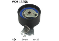 Tensioner Pulley, timing belt VKM 13258 SKF