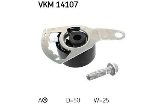 Tensioner Pulley, timing belt VKM 14107 SKF, Image 2