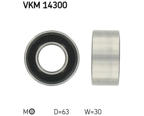 Tensioner Pulley, timing belt VKM 14300 SKF