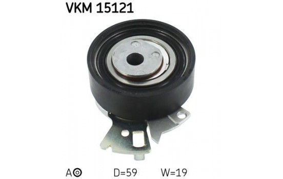 Tensioner Pulley, timing belt VKM 15121 SKF