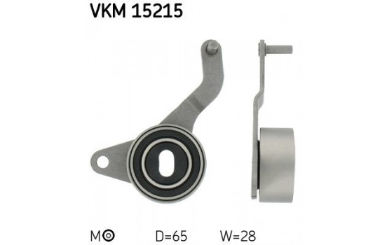 Tensioner Pulley, timing belt VKM 15215 SKF