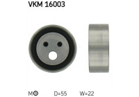 Tensioner Pulley, timing belt VKM 16003 SKF