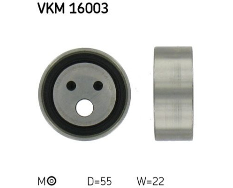 Tensioner Pulley, timing belt VKM 16003 SKF