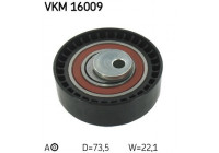 Tensioner Pulley, timing belt VKM 16009 SKF