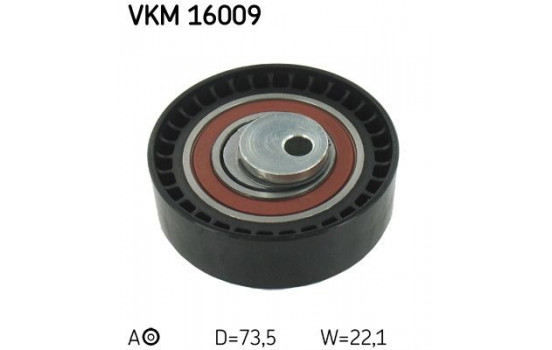 Tensioner Pulley, timing belt VKM 16009 SKF