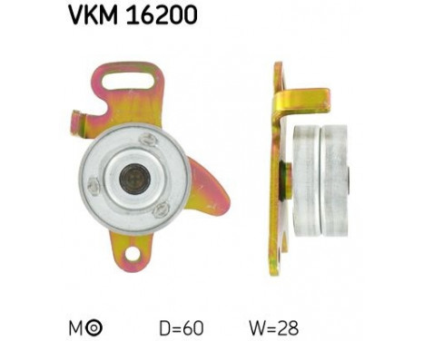 Tensioner Pulley, timing belt VKM 16200 SKF