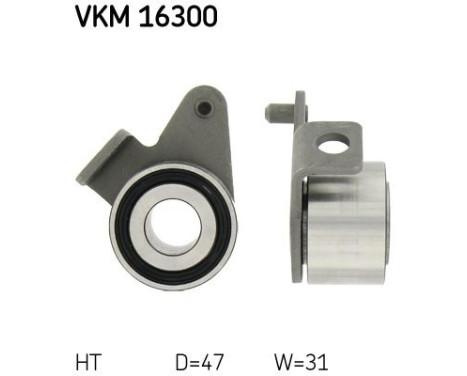 Tensioner Pulley, timing belt VKM 16300 SKF