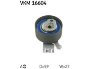 Tensioner Pulley, timing belt VKM 16604 SKF
