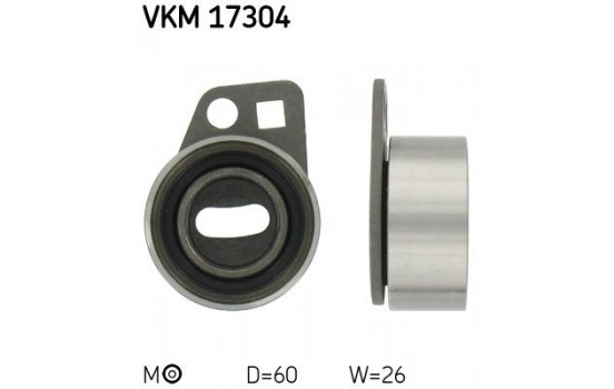 Tensioner Pulley, timing belt VKM 17304 SKF