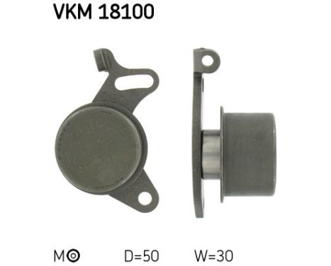 Tensioner Pulley, timing belt VKM 18100 SKF