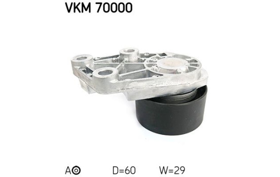 Tensioner Pulley, timing belt VKM 70000 SKF, Image 2