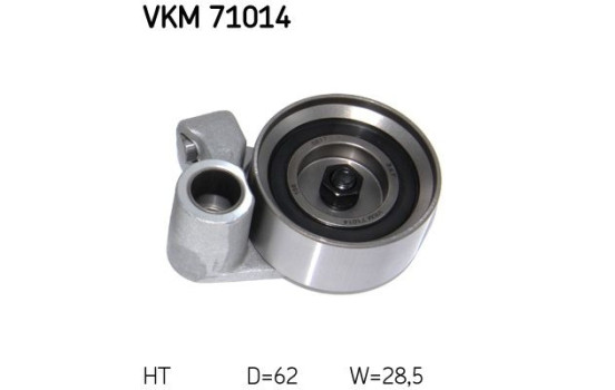Tensioner Pulley, timing belt VKM 71014 SKF