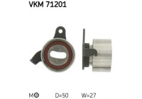 Tensioner Pulley, timing belt VKM 71201 SKF