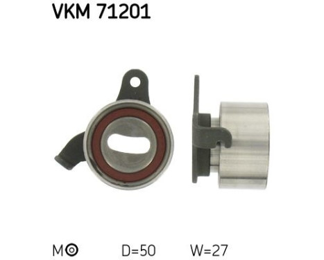 Tensioner Pulley, timing belt VKM 71201 SKF