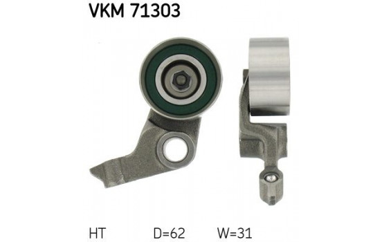 Tensioner Pulley, timing belt VKM 71303 SKF