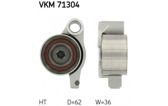 Tensioner Pulley, timing belt VKM 71304 SKF