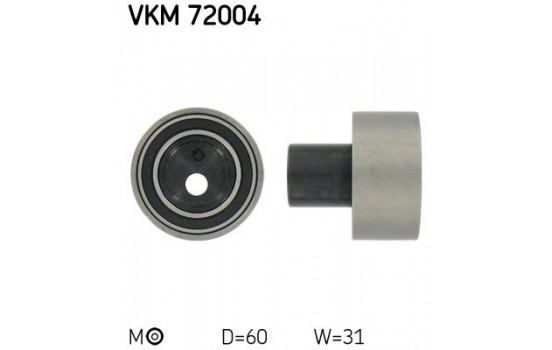 Tensioner Pulley, timing belt VKM 72004 SKF