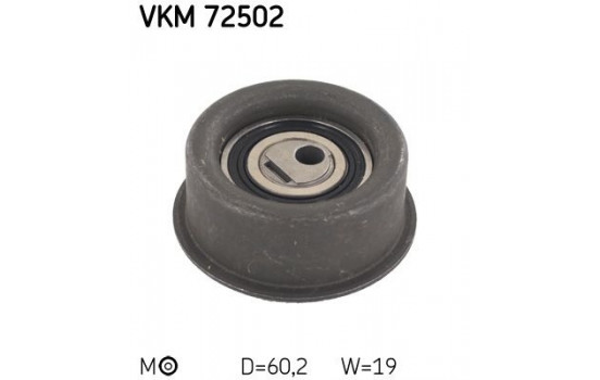 Tensioner Pulley, timing belt VKM 72502 SKF