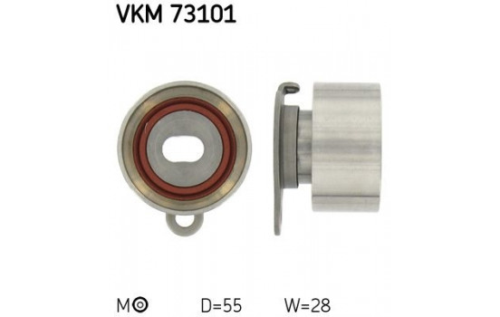 Tensioner Pulley, timing belt VKM 73101 SKF