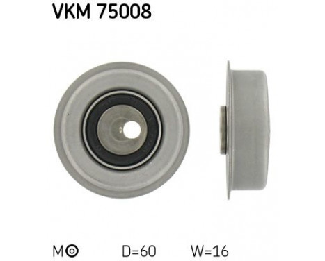 Tensioner Pulley, timing belt VKM 75008 SKF