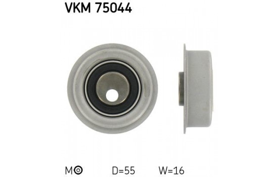 Tensioner Pulley, timing belt VKM 75044 SKF