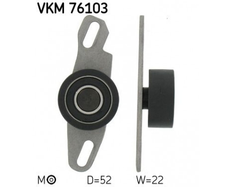 Tensioner Pulley, timing belt VKM 76103 SKF