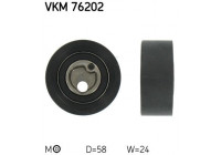 Tensioner Pulley, timing belt VKM 76202 SKF