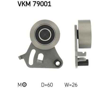 Tensioner Pulley, timing belt VKM 79001 SKF
