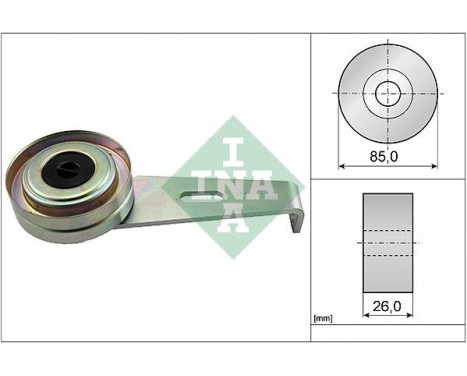 Tensioner Pulley, v-ribbed belt 531009710 Ina