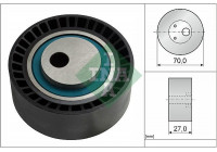 Tensioner Pulley, v-ribbed belt 531014810 Ina