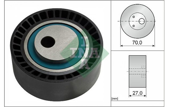 Tensioner Pulley, v-ribbed belt 531014810 Ina