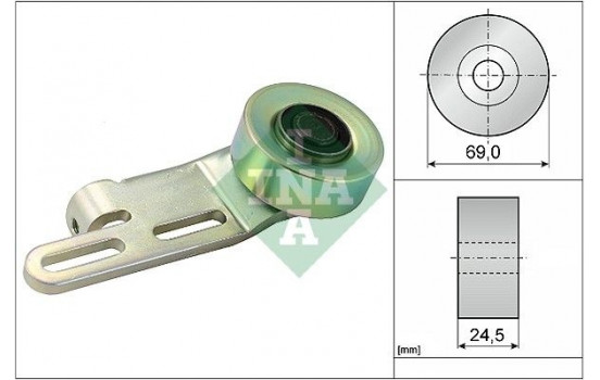 Tensioner Pulley, v-ribbed belt 531023910 Ina