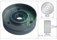 Tensioner Pulley, v-ribbed belt 531075130 Ina