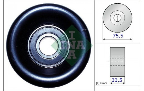 Tensioner Pulley, v-ribbed belt 531082710 Ina