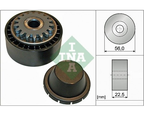 Tensioner Pulley, v-ribbed belt 531085410 Ina