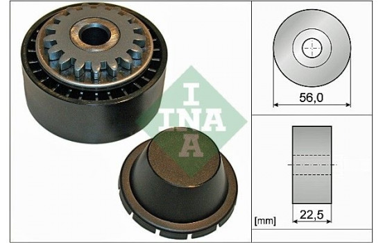 Tensioner Pulley, v-ribbed belt 531085410 Ina