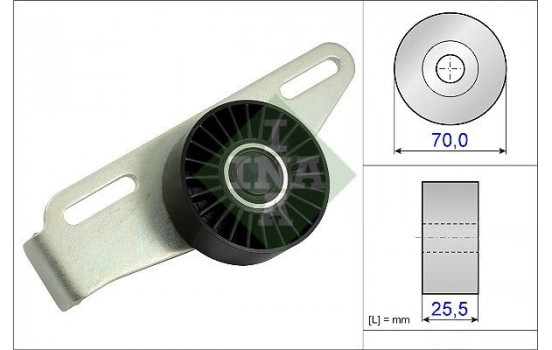 Tensioner Pulley, v-ribbed belt 531086810 Ina