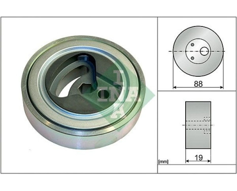 Tensioner Pulley, v-ribbed belt 531089910 Ina