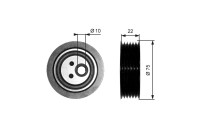 Tensioner Pulley, v-ribbed belt DriveAlign® T36050 Gates